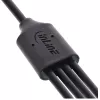 Cabo de carregamento em Y USB 4em1 InLine, 1x conector macho USB-A para 4x conector macho USB-C, preto 0,5 m