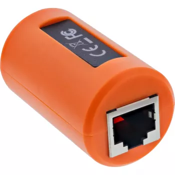 InLine proteção contra sobretensões conector fêmea RJ45 para rede e PoE