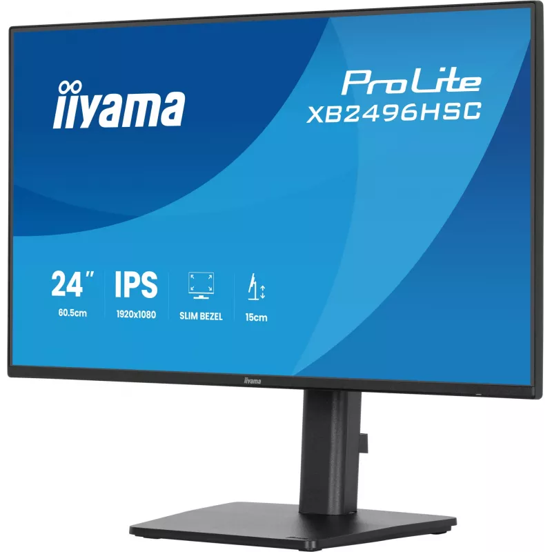 Monitor de computador iiyama ProLite XB2496HSC-B1 60,5 cm (23,8 polegadas) 1920 x 1080 píxeis Full HD LED preto