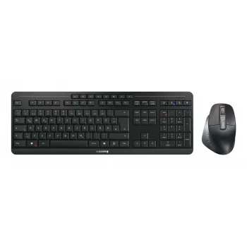 CHERRY Stream desktop ultimate teclado rato incluindo Home/Office USB + RF Wireless + Bluetooth QWERTZ alemão preto