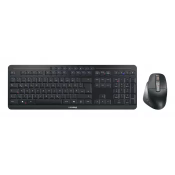 CHERRY Stream desktop ultimate teclado rato incluindo Home/Office USB + RF Wireless + Bluetooth QWERTZ alemão preto