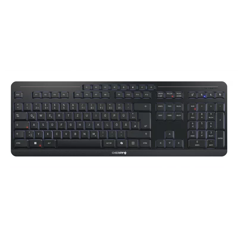 CHERRY Stream desktop ultimate teclado rato incluindo Home/Office USB + RF Wireless + Bluetooth QWERTZ alemão preto