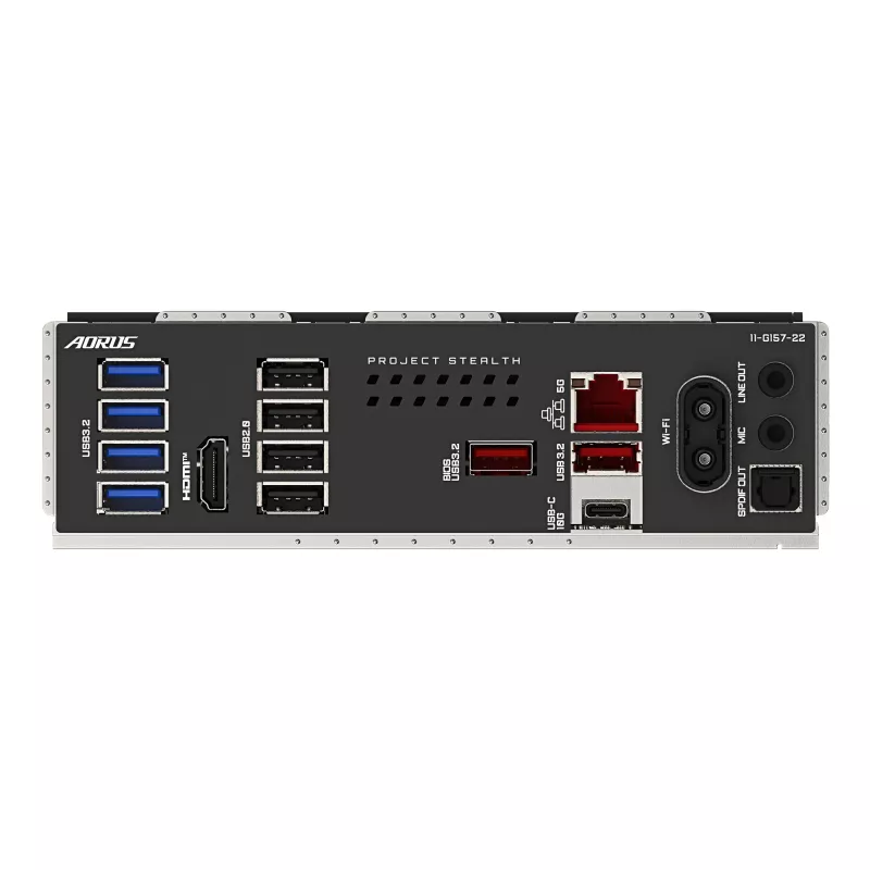 Placa-mãe GIGABYTE B850 AORUS STEALTH — ATX, Socket AM5, AMD B850, DDR5 até 8200 MHz (OC), 14+2+2 VRM, 2xPCIe5.0, 2xPCIe4.0 M.2, Wi‑Fi 7, 5GbE