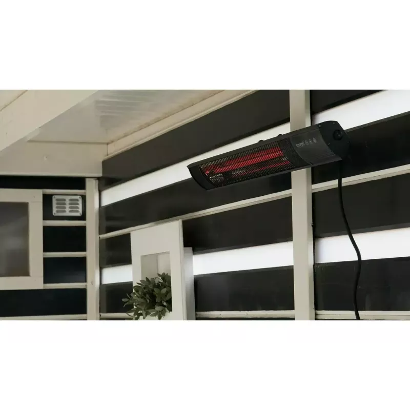 Aquecedor infravermelho SUNRED RD-DARK-20, 2000 W, montagem na parede, IP55, preto