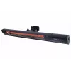 Aquecedor infravermelho SUNRED RD-DARK-20, 2000 W, montagem na parede, IP55, preto