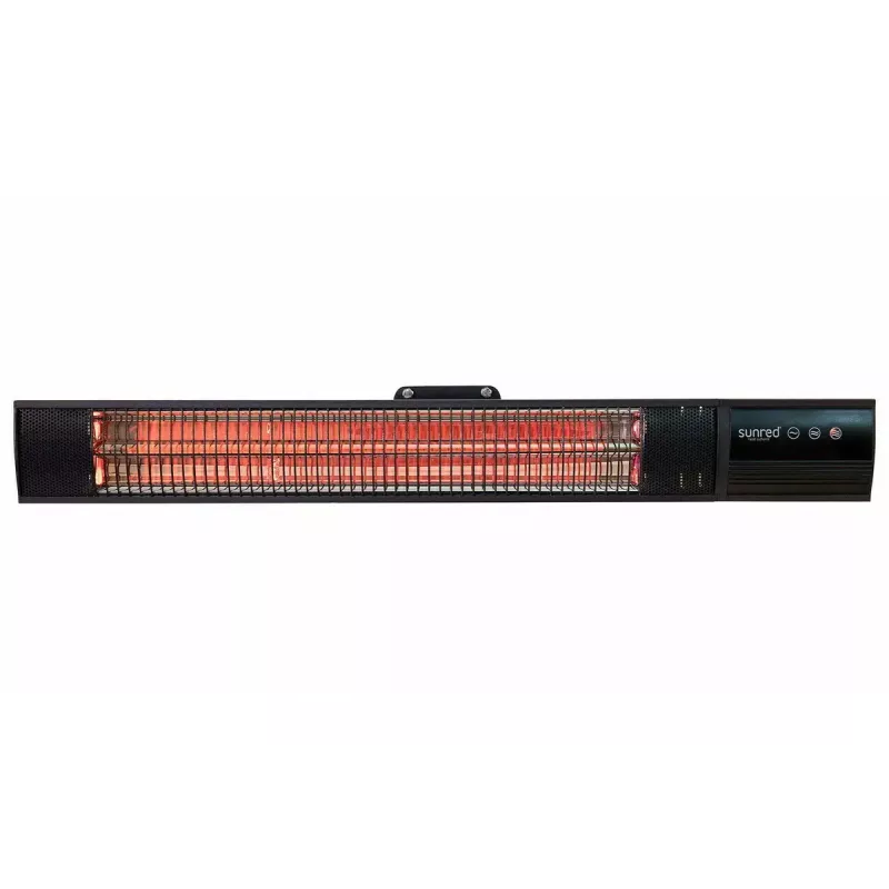 Aquecedor infravermelho SUNRED RD-DARK-20, 2000 W, montagem na parede, IP55, preto