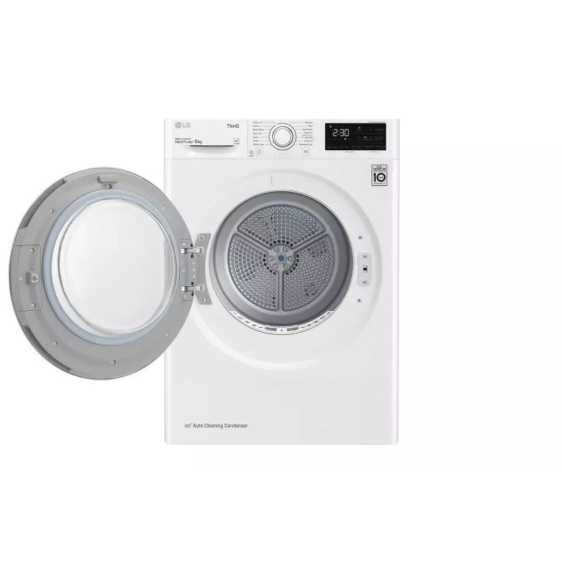 LG RH80V3AV6N Máquina de secar com bomba de calor Independente Carga frontal 8 kg Branco