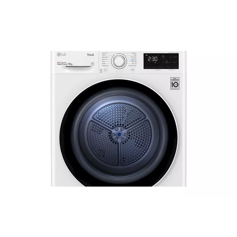LG RH80V3AV6N Máquina de secar com bomba de calor Independente Carga frontal 8 kg Branco