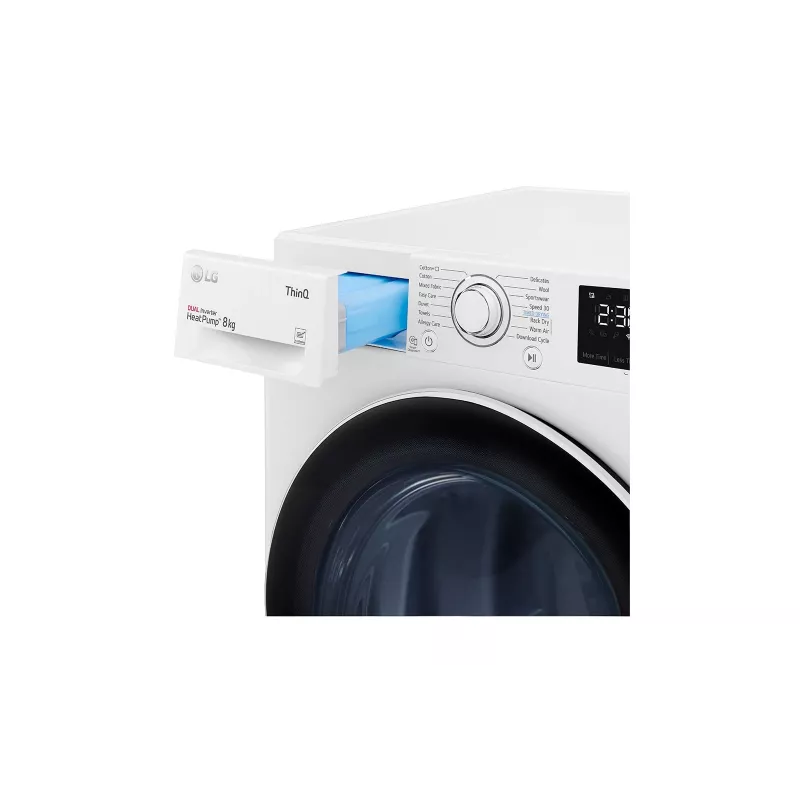 LG RH80V3AV6N Máquina de secar com bomba de calor Independente Carga frontal 8 kg Branco