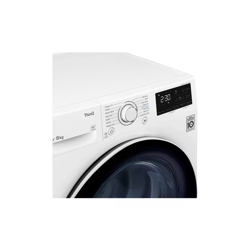 LG RH80V3AV6N Máquina de secar com bomba de calor Independente Carga frontal 8 kg Branco