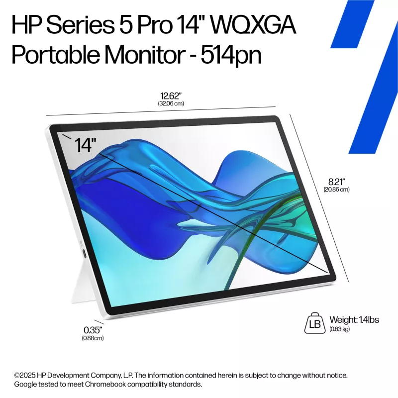HP Series 5 Pro monitor portátil 14 polegadas WQXGA - 514pn
