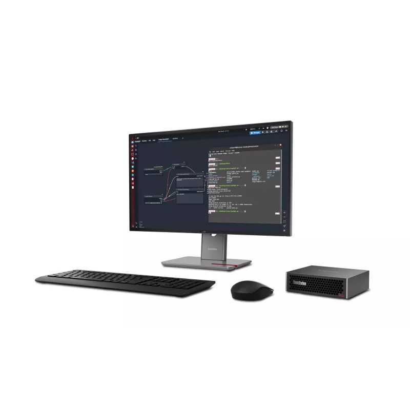 Lenovo ThinkStation PGX GB10 128 GB LPDDR5x-SDRAM 4 TB SSD DGX OS Mini Tower Mini-PC preto