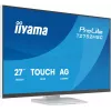 Monitor LCD com ecrã tátil IIYAMA ProLite T2752MSC-W1AG 27 polegadas 1920 x 1080 Full HD branco, 5 ms, USB 3.2 Gen1, altifalantes, VESA