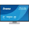 Monitor LCD com ecrã tátil IIYAMA ProLite T2752MSC-W1AG 27 polegadas 1920 x 1080 Full HD branco, 5 ms, USB 3.2 Gen1, altifalantes, VESA