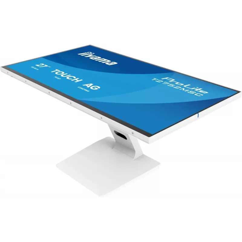 Monitor LCD com ecrã tátil IIYAMA ProLite T2752MSC-W1AG 27 polegadas 1920 x 1080 Full HD branco, 5 ms, USB 3.2 Gen1, altifalantes, VESA