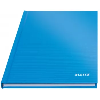 Caderno Leitz Solid Hardcover A5 quadriculado 90 g/m² 80 folhas, cor única, azul, A5, 80 folhas, brilhante, 80 g/m²