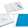 Caderno Leitz Solid Hardcover A5 quadriculado 90 g/m² 80 folhas, cor única, azul, A5, 80 folhas, brilhante, 80 g/m²