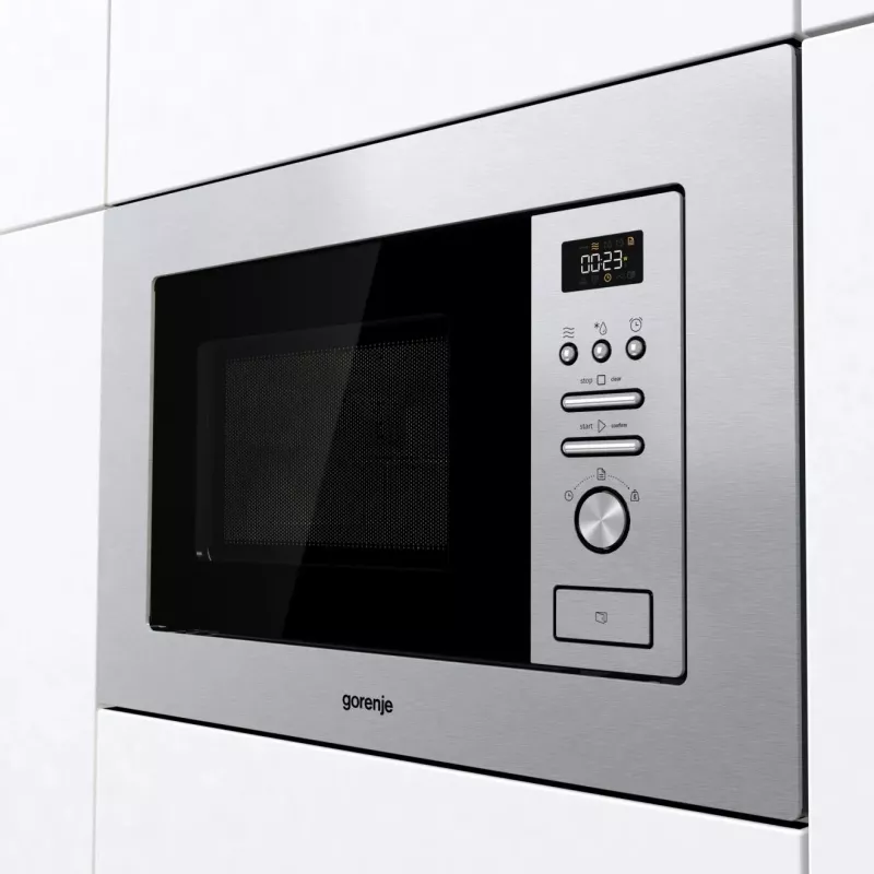 Micro-ondas com grelhador de encastrar Gorenje BM201AG1X aço inoxidável 20 L 800 W