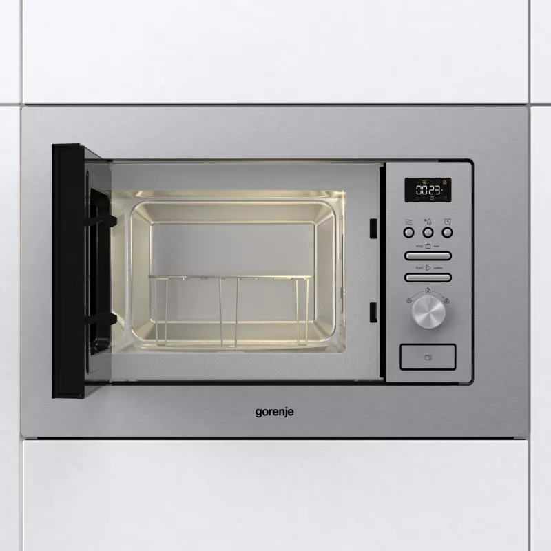 Micro-ondas combinado de encastrar Gorenje BMI201AG1X aço inoxidável 20 L 800 W