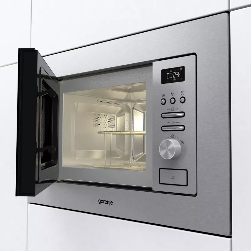 Micro-ondas combinado de encastrar Gorenje BMI201AG1X aço inoxidável 20 L 800 W