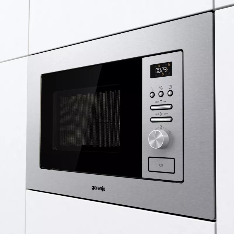 Micro-ondas combinado de encastrar Gorenje BMI201AG1X aço inoxidável 20 L 800 W