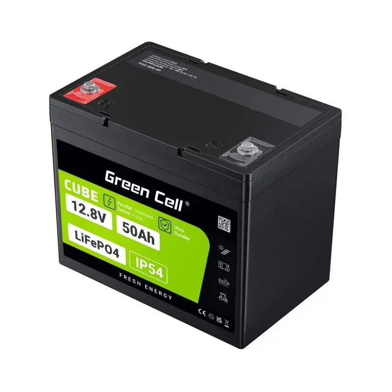 Bateria UPS Green Cell LFPGC12V50AH Lítio-Ferro-Fosfato 12V 50Ah 640Wh, descarga 75A