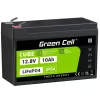 Bateria industrial recarregável Green Cell LFPGC12V10AH 12,8 V 10 Ah LiFePO4, 155 x 100 x 100 mm, 2 kg