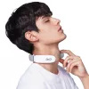SKG 4356E - branco, massagem combinada, pescoço, branco, silicone, botões, bateria