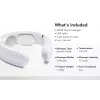SKG 4356E - branco, massagem combinada, pescoço, branco, silicone, botões, bateria