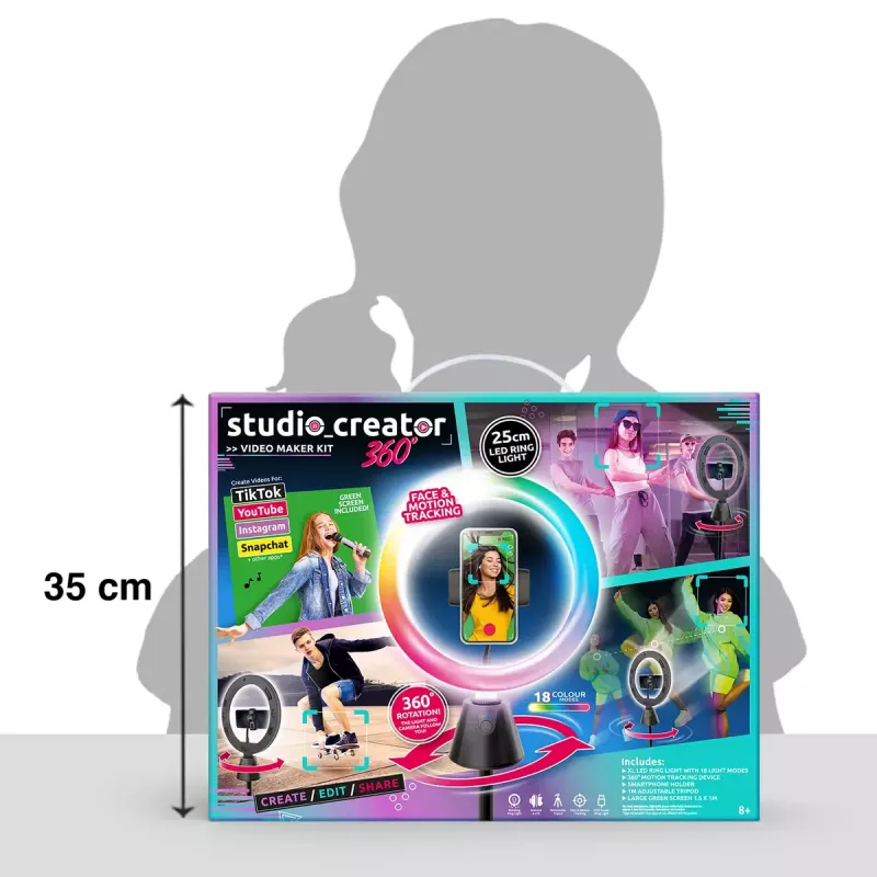 Conjunto de artes plásticas rotativo Studio Canal Toys INF028CL 360 Degrees — conjunto de artes plásticas rotativo Canal Toys para crianças