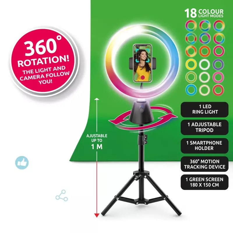 Conjunto de artes plásticas rotativo Studio Canal Toys INF028CL 360 Degrees — conjunto de artes plásticas rotativo Canal Toys para crianças