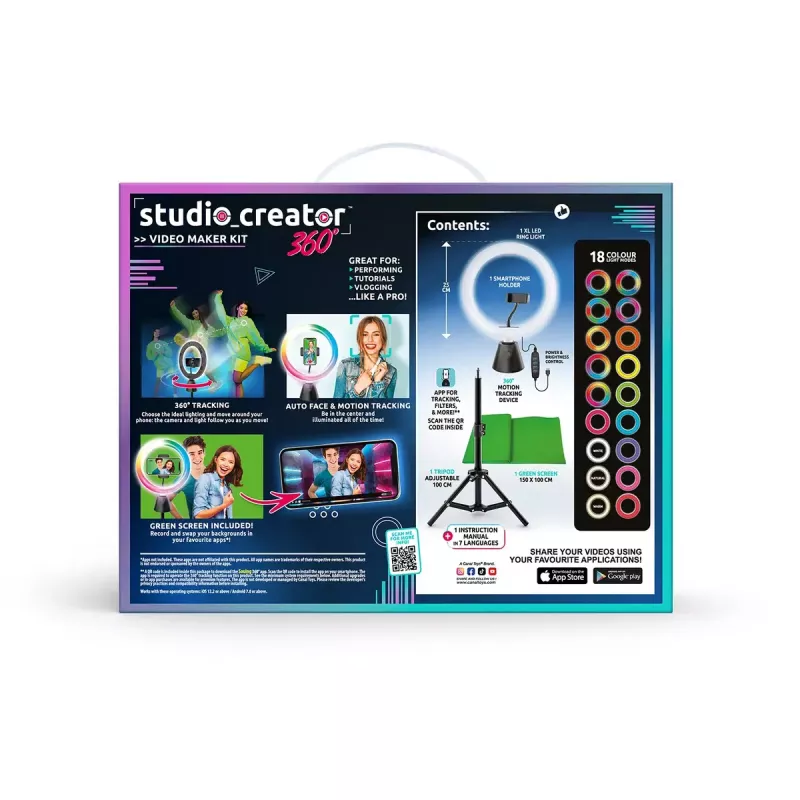 Conjunto de artes plásticas rotativo Studio Canal Toys INF028CL 360 Degrees — conjunto de artes plásticas rotativo Canal Toys para crianças