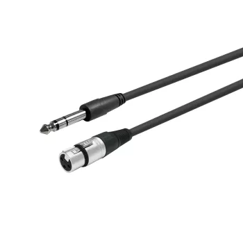 Cabo de áudio Vivolink PROAUDXLRFJACKS10 10 m XLR 6,35 mm preto