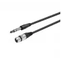 Cabo de áudio Vivolink PROAUDXLRFJACKS10 10 m XLR 6,35 mm preto