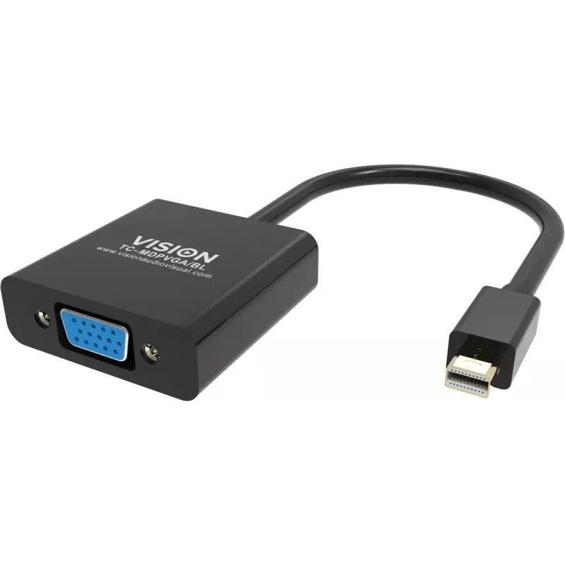 Adaptador de cabo de vídeo Mini DisplayPort para VGA Vision TC-MDPVGA/BL