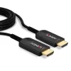 Cabo HDMI híbrido de fibra ótica Ultra High Speed Lindy 10m, 10 m, HDMI Tipo A (Standard), HDMI Tipo A (Standard), 48 Gbit/s, Audio Return Channel (ARC), preto
