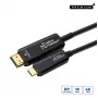 Adaptador de cabo de vídeo Microconnect USB3.1CHDMI10OP 10 m USB Type-C HDMI preto
