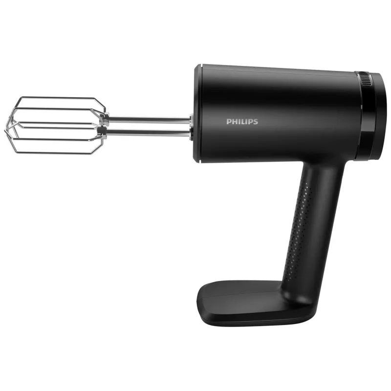Batedeira de mão Philips HR3781/20 — 500 W, 5 velocidades, turbo, preta, inclui batedores, ganchos para amassar, picadora, copo medidor