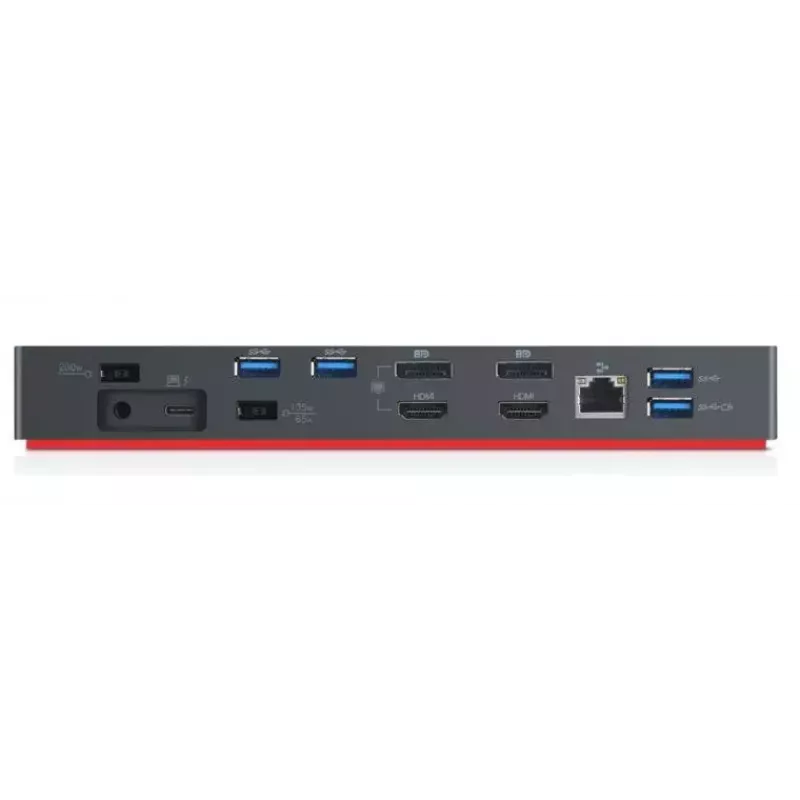 Lenovo 40AN0135DK Docking station/replicador de portas para portátil com fios Thunderbolt 3 Preto