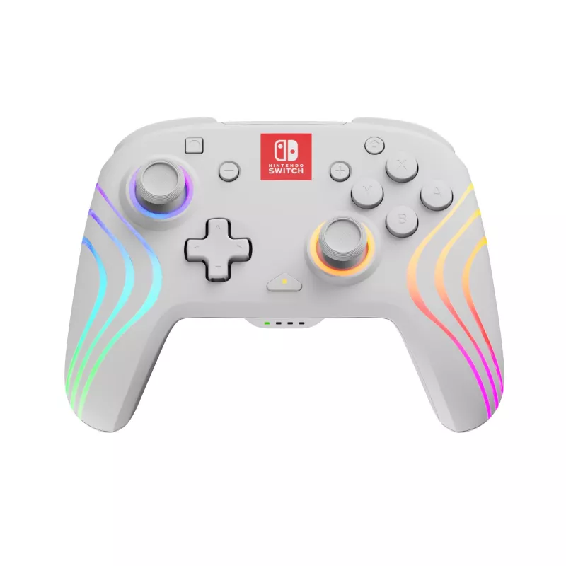 Comando PDP Afterglow Wave White USB Analógico / Digital Nintendo Switch, Nintendo Switch Lite, Nintendo Switch OLED
