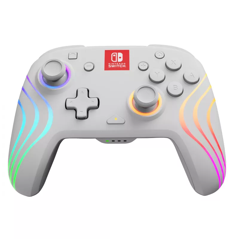 Comando PDP Afterglow Wave White USB Analógico / Digital Nintendo Switch, Nintendo Switch Lite, Nintendo Switch OLED