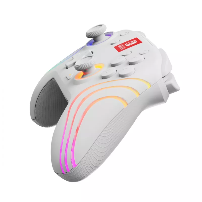 Comando PDP Afterglow Wave White USB Analógico / Digital Nintendo Switch, Nintendo Switch Lite, Nintendo Switch OLED
