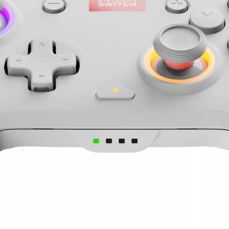 Comando PDP Afterglow Wave White USB Analógico / Digital Nintendo Switch, Nintendo Switch Lite, Nintendo Switch OLED