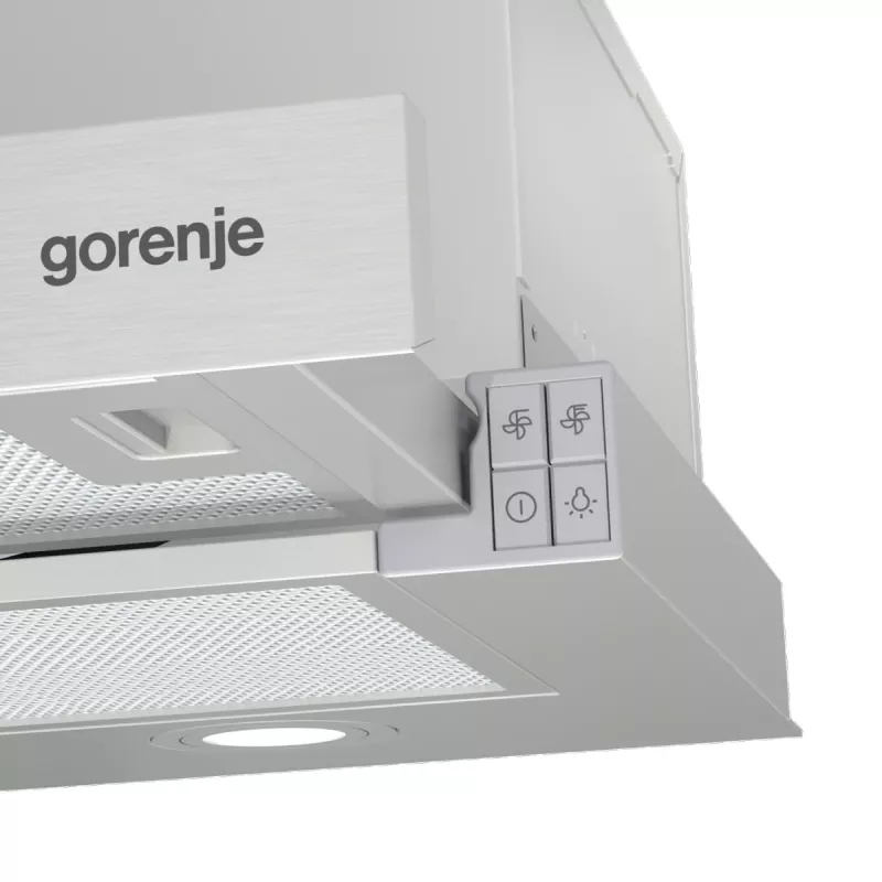 Gorenje TH62E4X Semi-encastrado (extrátil) Aço inoxidável 450 m³/h