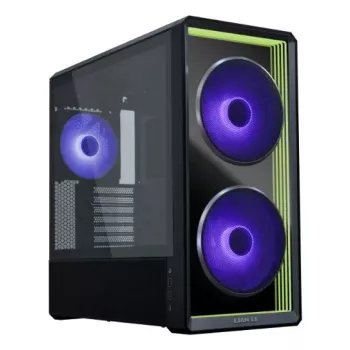 Caixa de PC Lian Li Lancool 217 INF Midi Tower — preto, suporte EATX/ATX/Micro‑ATX/Mini‑ITX, 2x120mm frente, 1x140mm traseira, 1×3,5