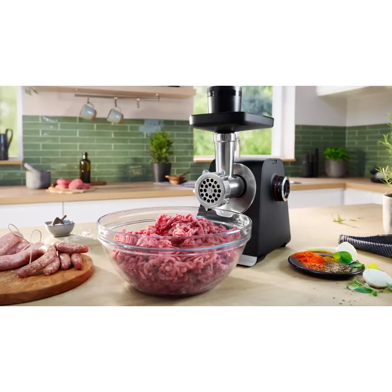 Bosch Serie 6 picadora de carne 2100 W preto, prateado