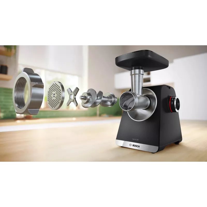 Bosch Serie 6 picadora de carne 2100 W preto, prateado