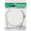 InLine Cabo USB 2.0 Type-A macho / B macho transparente, núcleo de ferrite, 1 m
