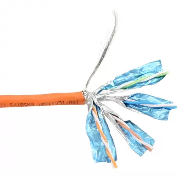 InLine Cabo de instalação sólido 250MHz S/STP Cat.6 CU AWG23 isento de halogéneos 100m
