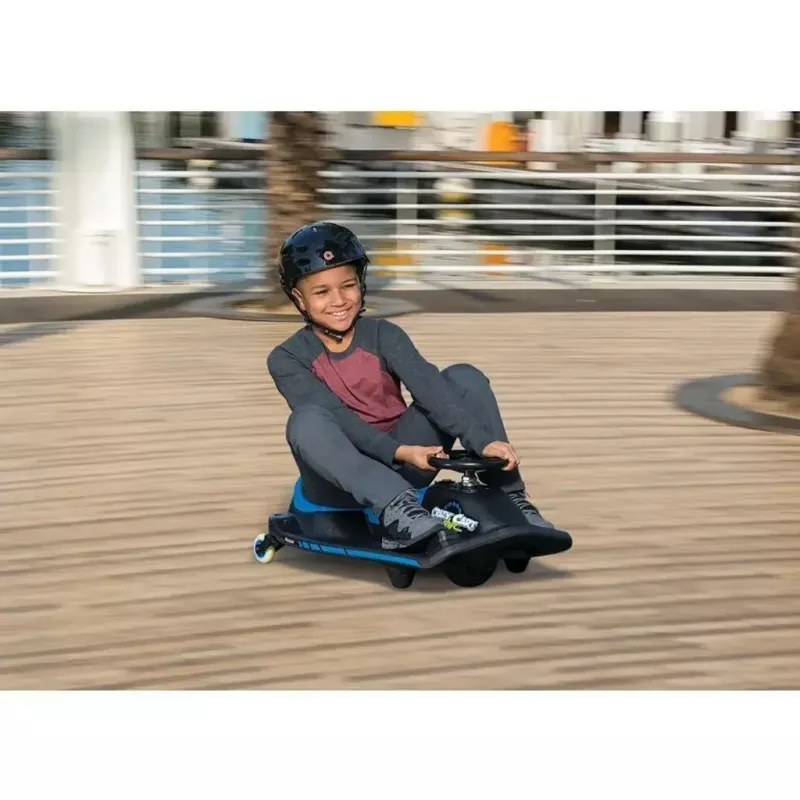 Kart de drift elétrico Razor Crazy Cart Shift, azul, 12 V, lítio